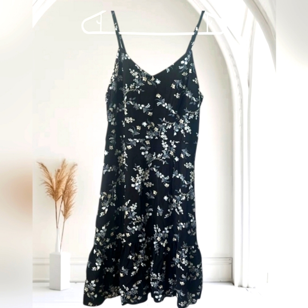 3 For $15 Black Floral Summer Dress XS